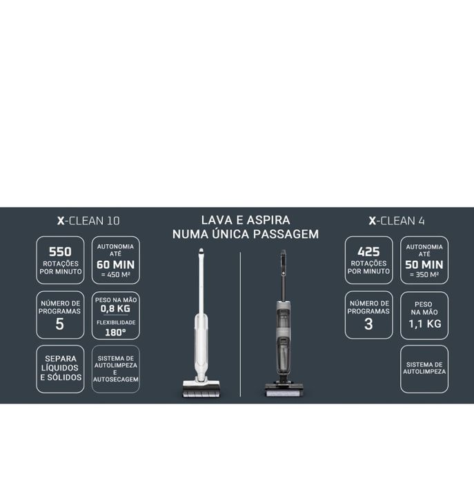 Aspirador e lavadora rowenda x clean 10