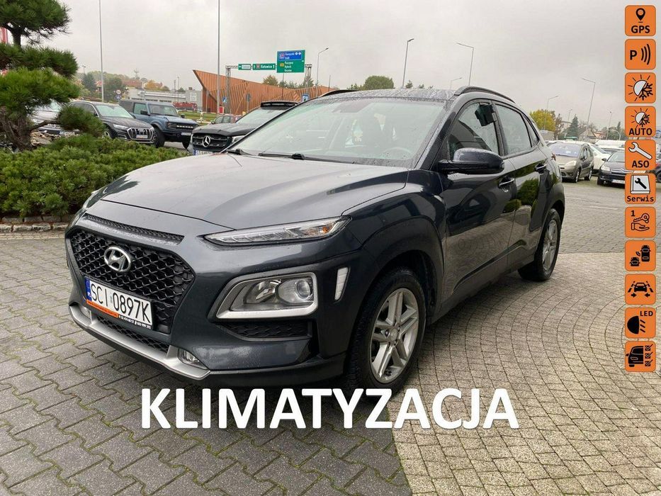 Hyundai Kona martwe pole, asyst. pasa, navi, PDC, LED, dotyk, klimatronic
