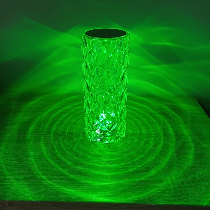 Lampka kryształowa rgbw pilot dotyk