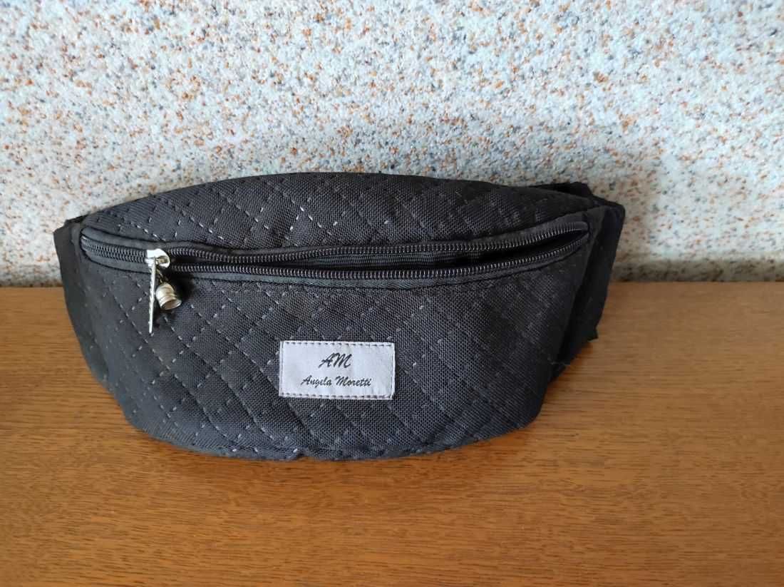 nerka etui saszetka na pas torba biodrowa de luxe  zasuwana modna