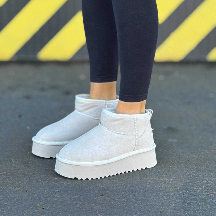 Жіночі UGG зимові на хутрі (36-41) черевики замшеві Уггі Угги