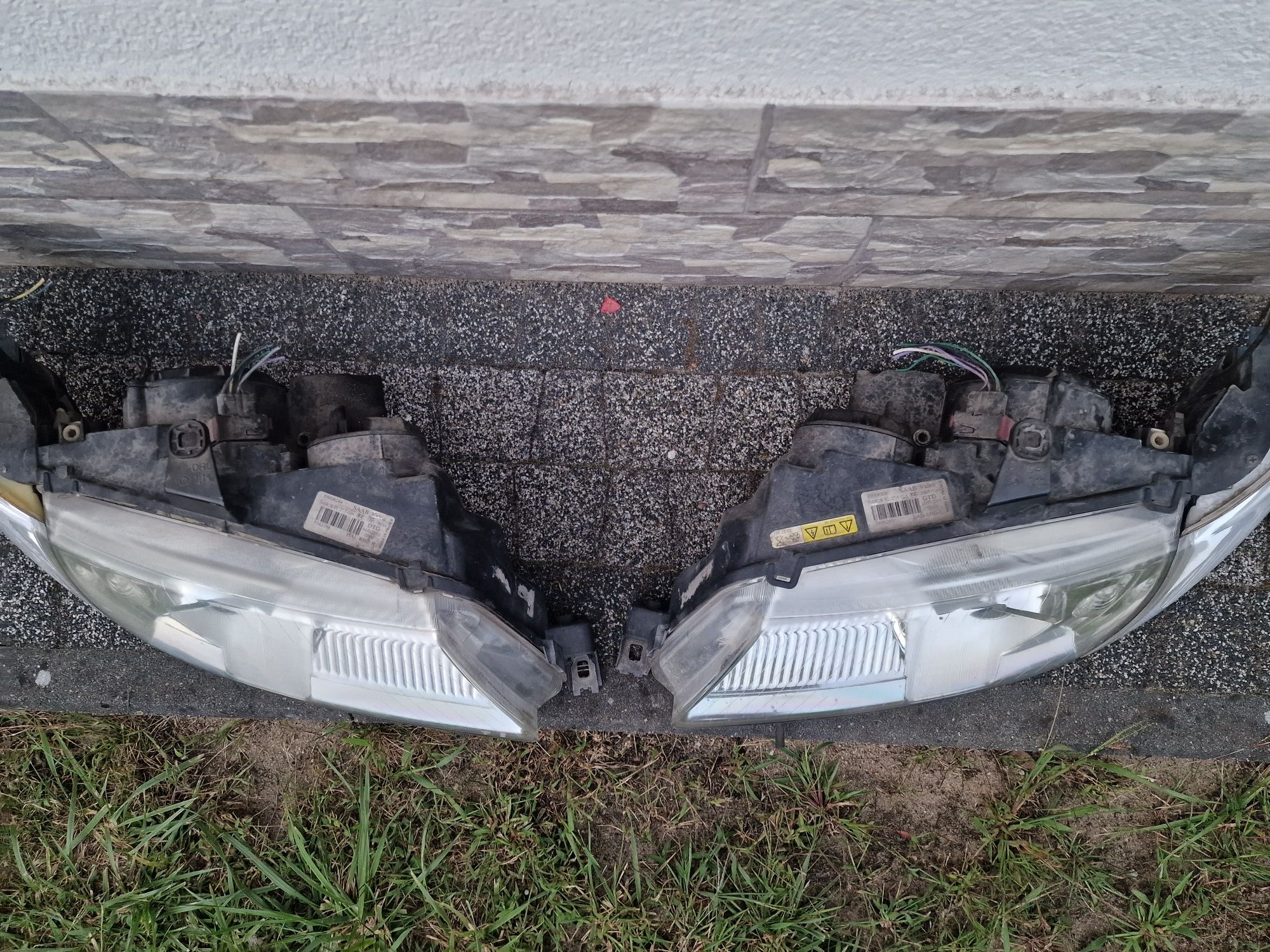 Lampy przód saab 9-5 soczewka  kierunkowskazy komplet