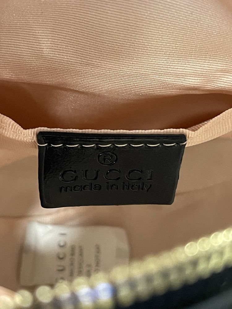 Шкіряна сумочка Gucci Marmont кругла нова
