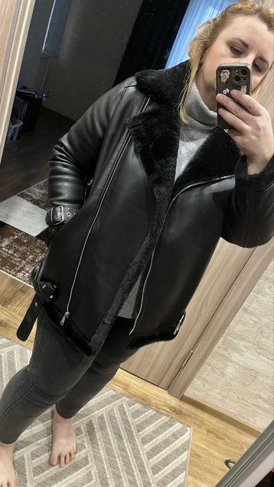 Куртка авіатор авіаторка екошкіра