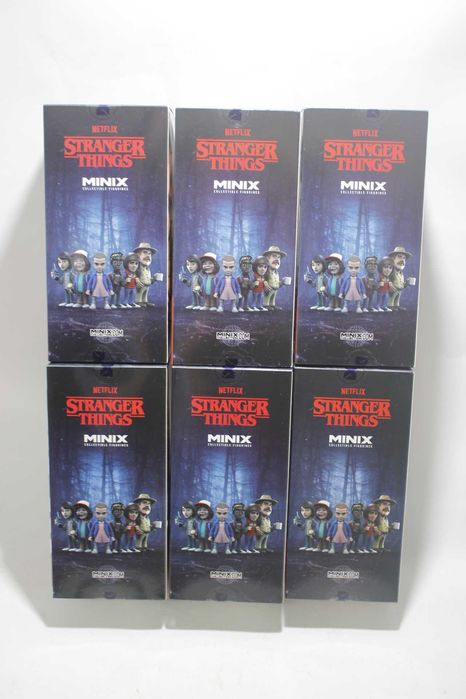 Conjunto 6 Figuras / Bonecos - STRANGER THINGS - Minix Netflix - Novos