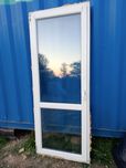 Okno 87x220 2szt balkonowe rozwierne białe