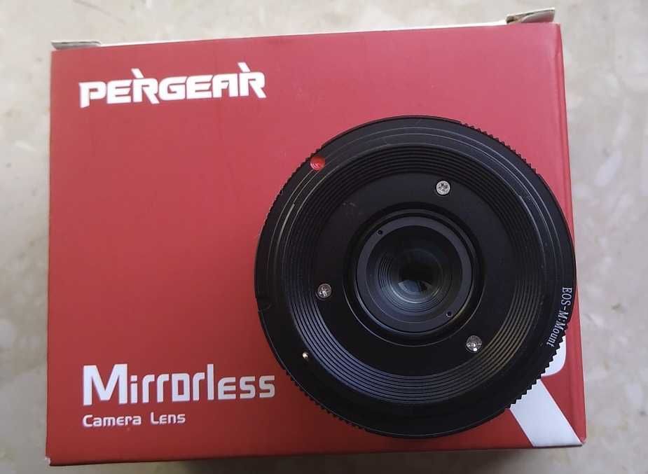 Obiektyw PERGEAR 10 mm f5.6 na Canon M50 Fish Eye