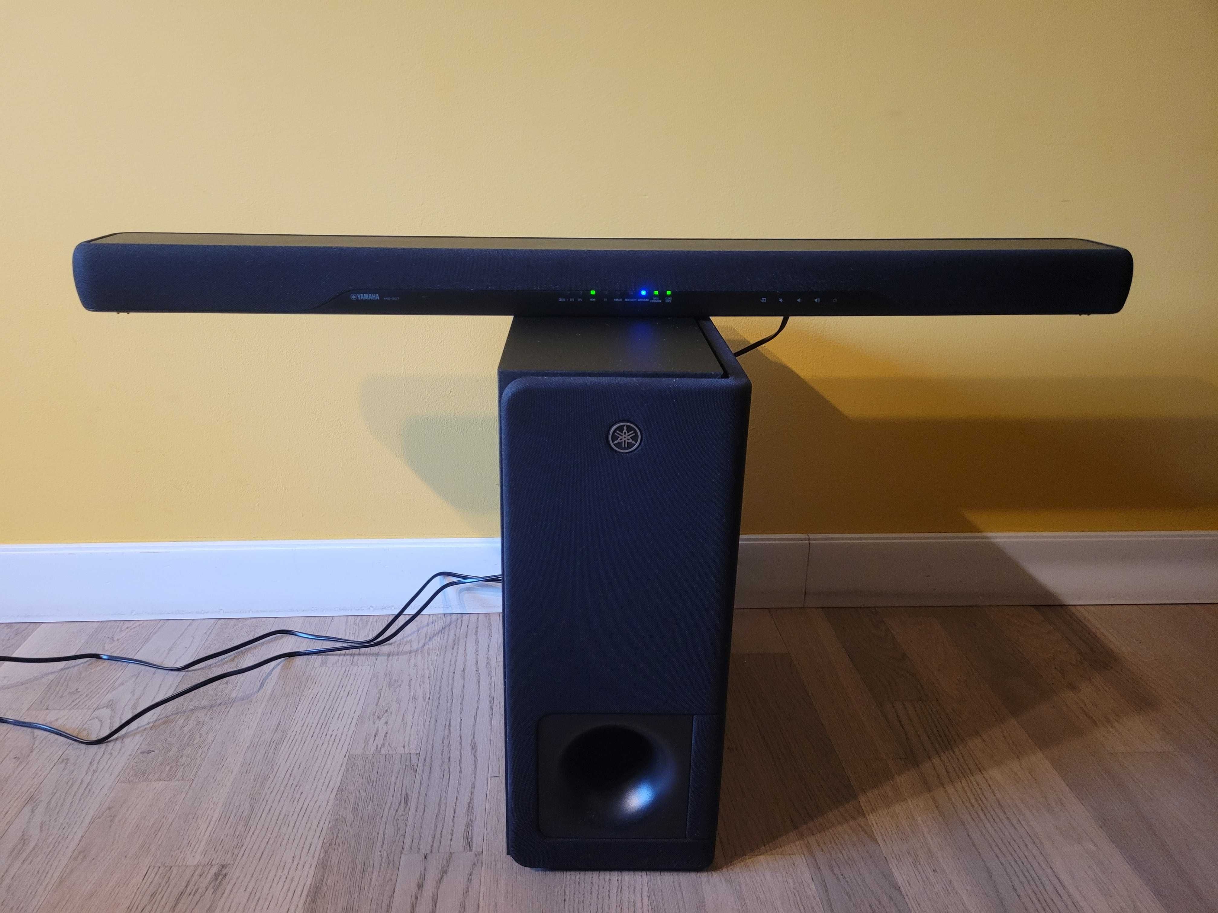 Soundbar + subwoofer: YAMAHA YAS-207 HDMI BT 200W jak nowy