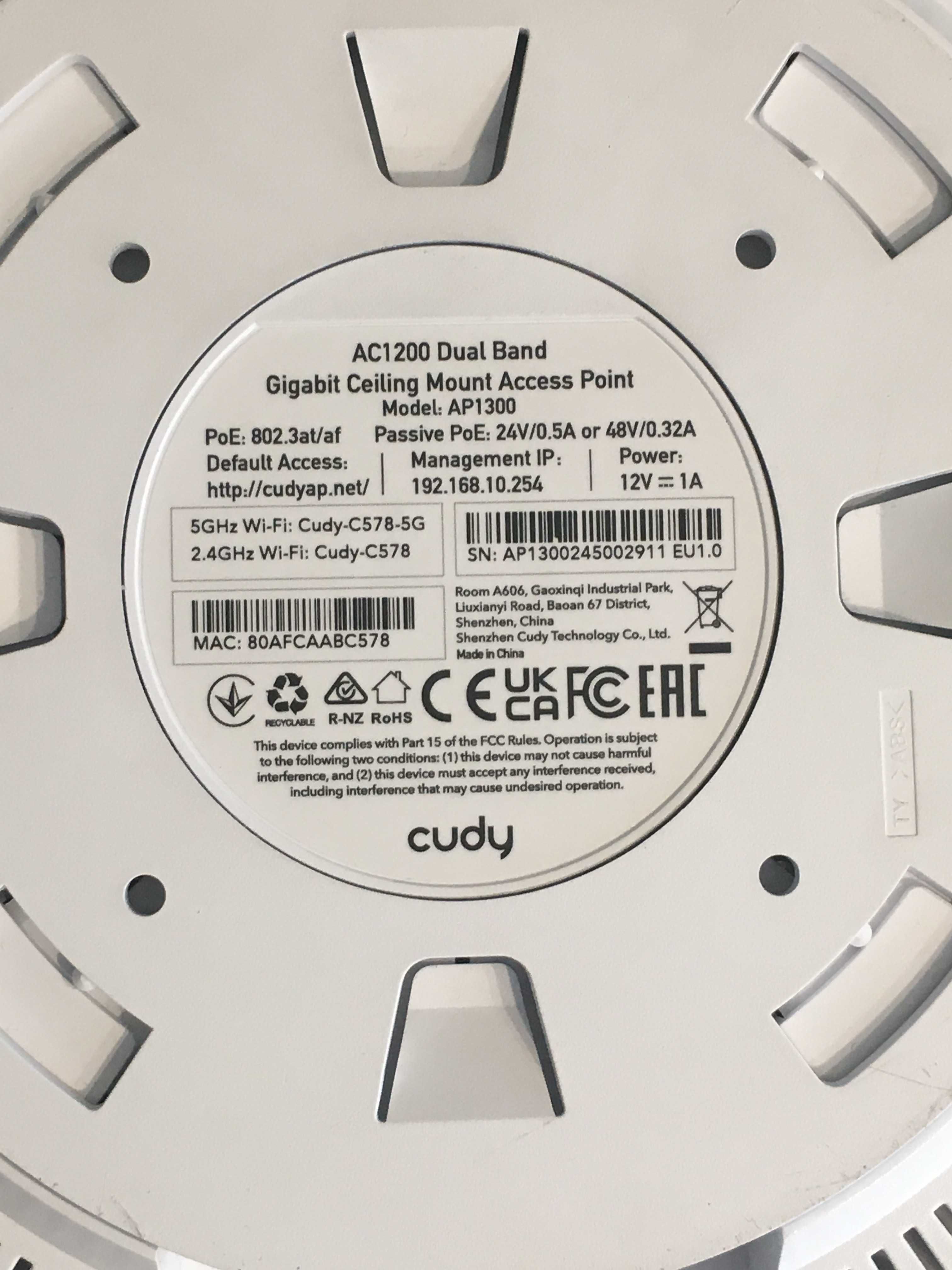 Access Point Cudy AP1300