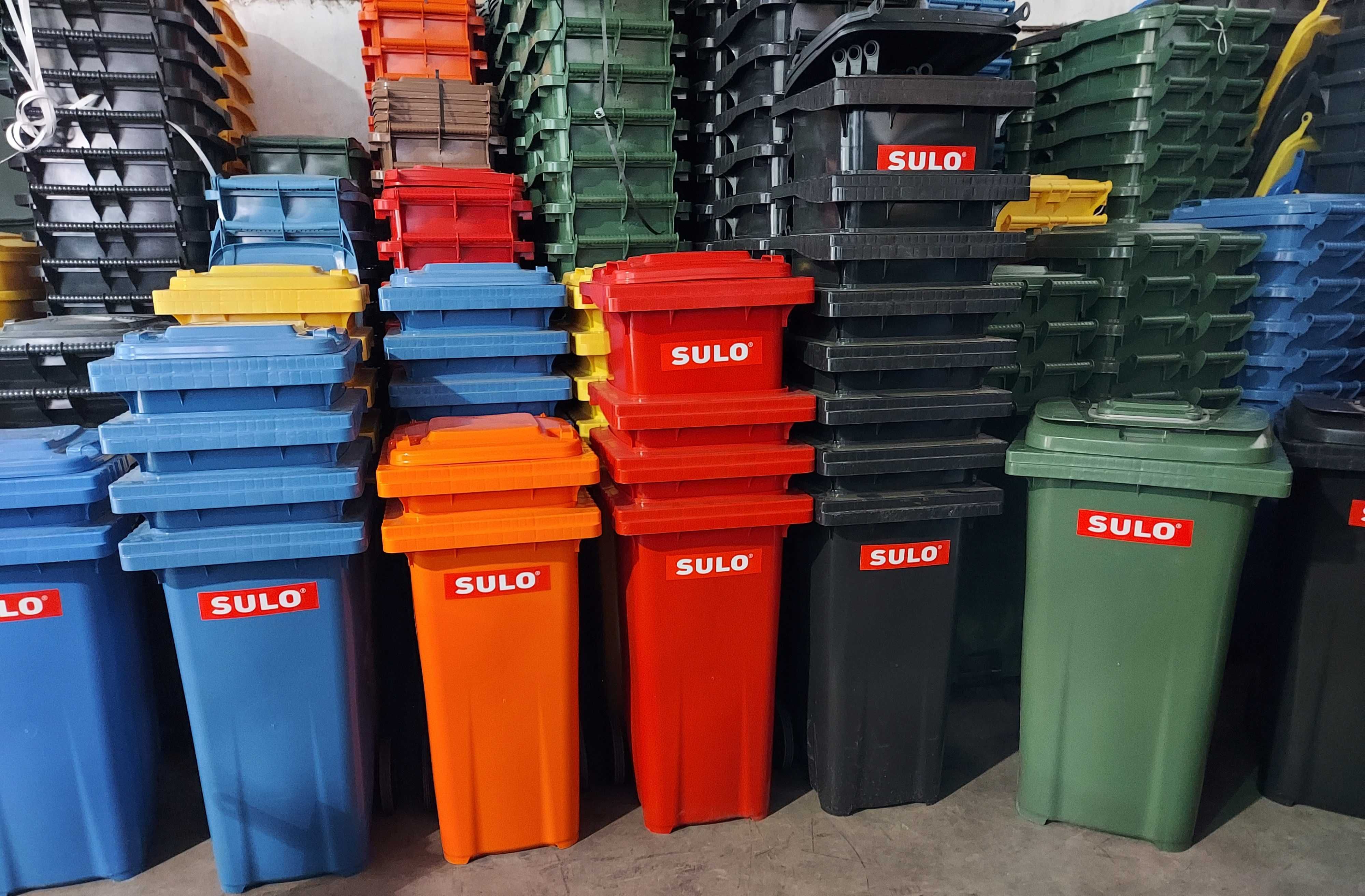 SULO Бак для мусора 120 240 360л для сміття евроконтейнер мусорный бак