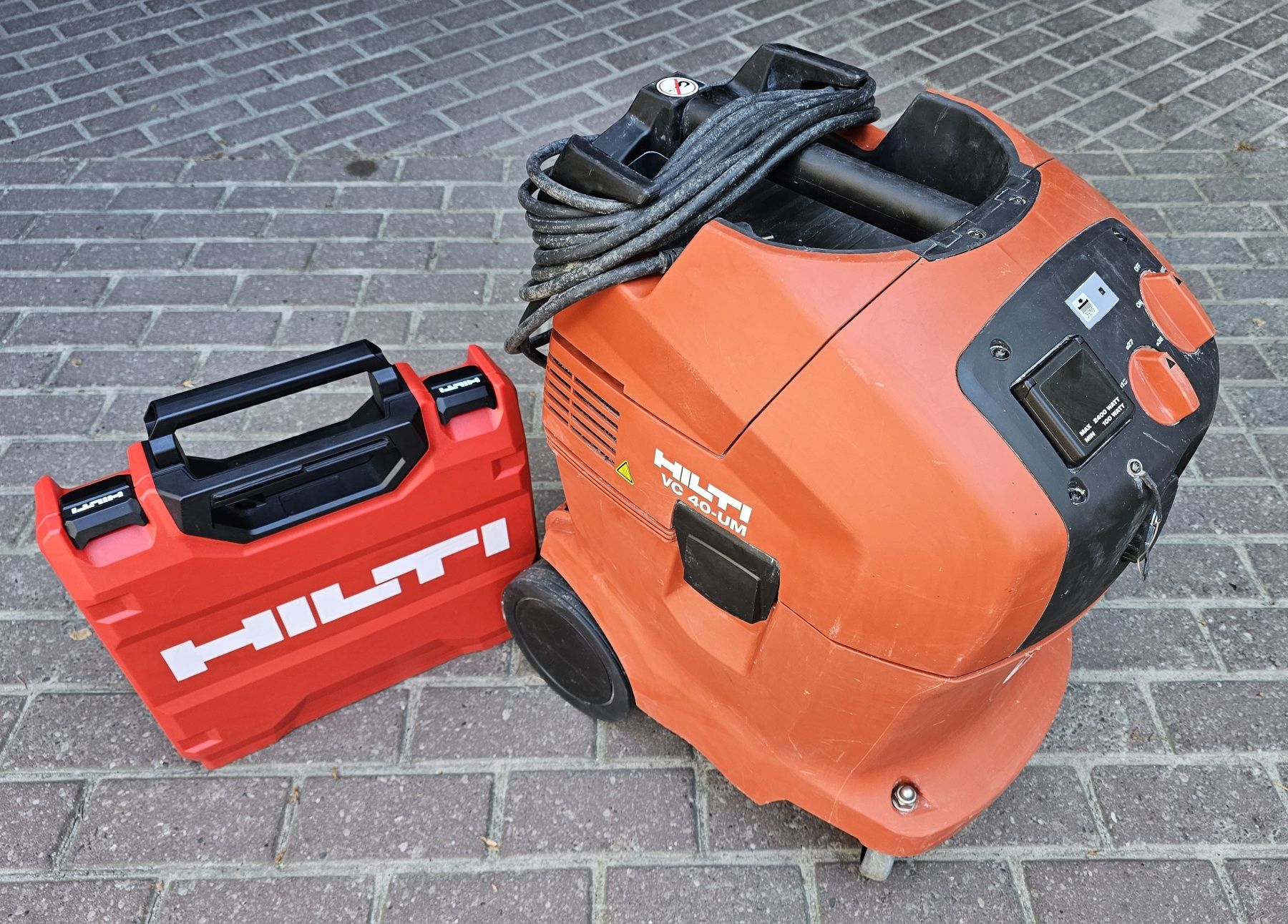 HILTI VC 40-UM Odkurzacz Budowlany 1200W Otrząsacz Zestaw Końcówek/Rur