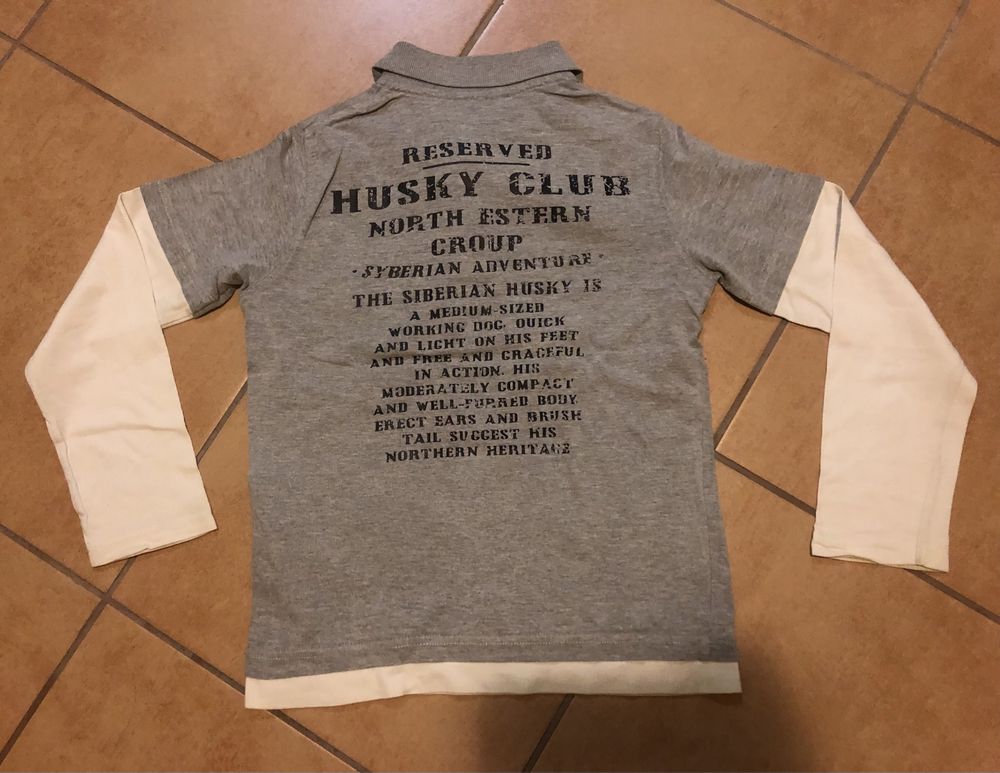 3szt. Bluzka H&M RESERVED T-shirt z rekawem rozm. 128 do szkoły