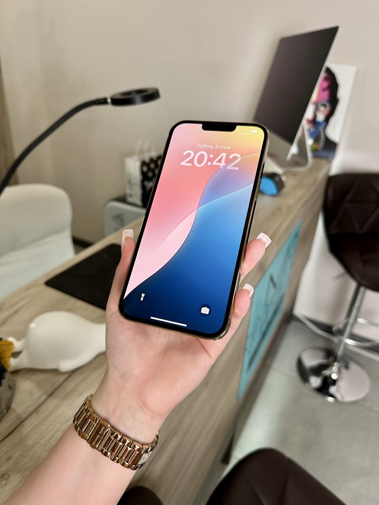 Iphone 13 Pro Max 256 Gb Gold 100% Акб Розстрочка Обмін Магазин Ідеал