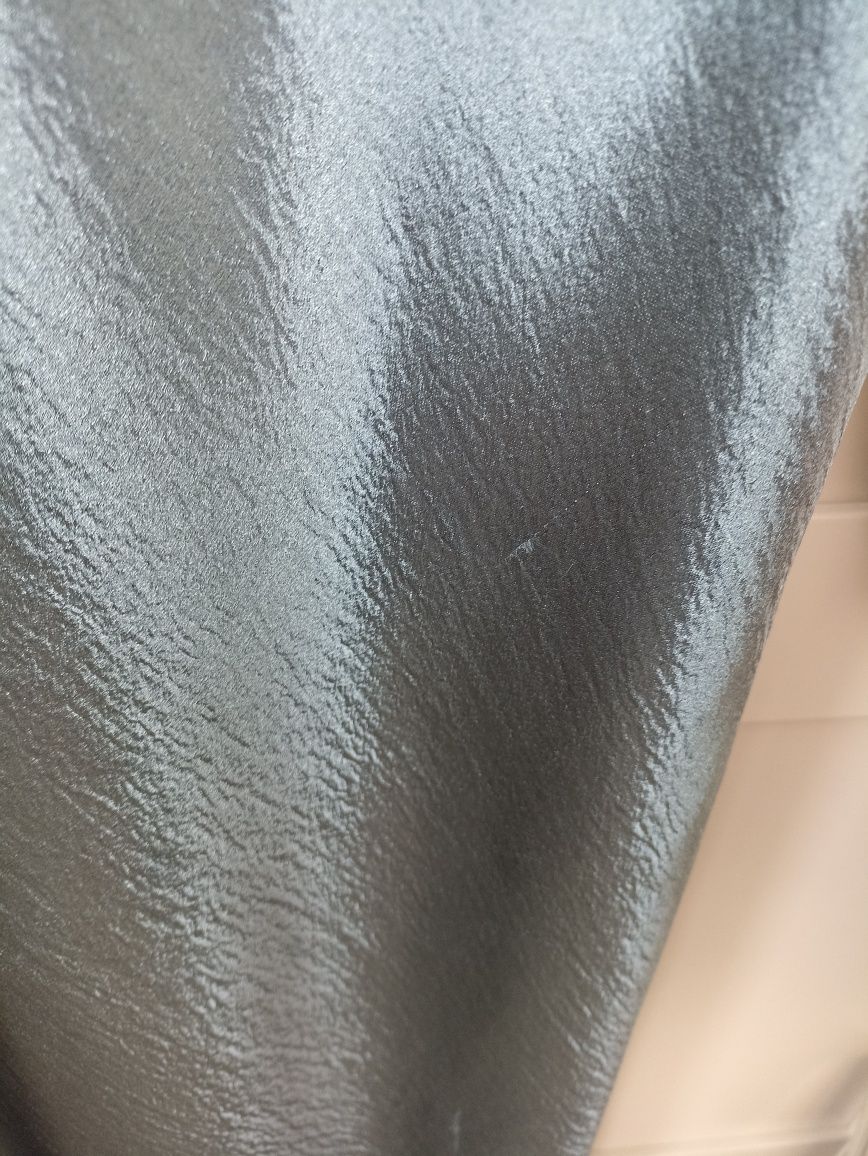 Urban Threads morska sukienka satynowa z długim rękawem R.42
