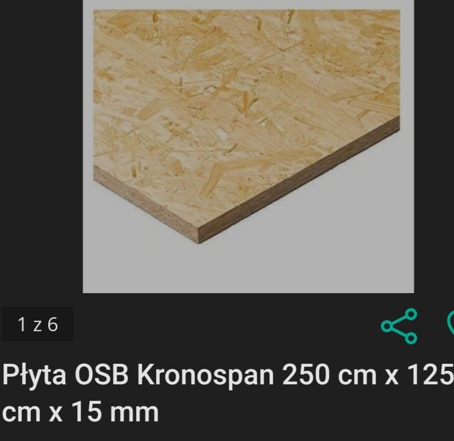 Płyta osb 15mm .