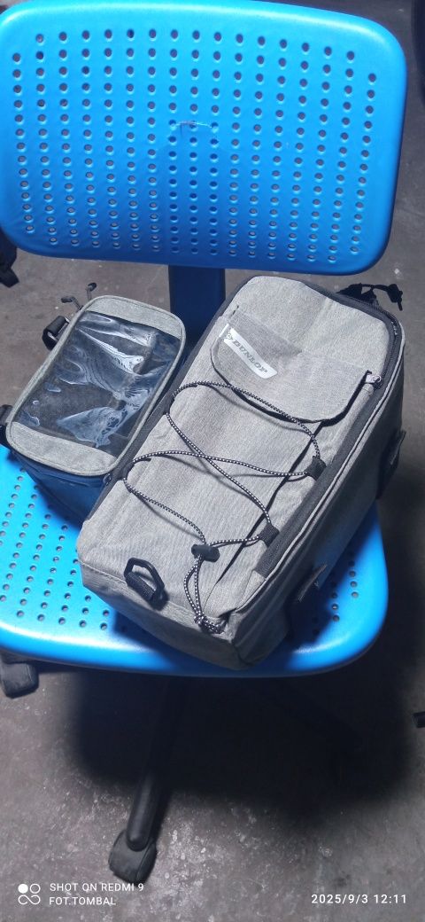 Torba na bagażnik termiczna  Dunlop i sakwa na kierownicę