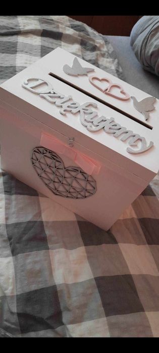 Pudełko na koperty i obrączki ślubne