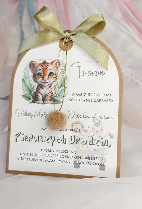 Zaproszenia Chrzest, Roczek,Urodziny,Komunia