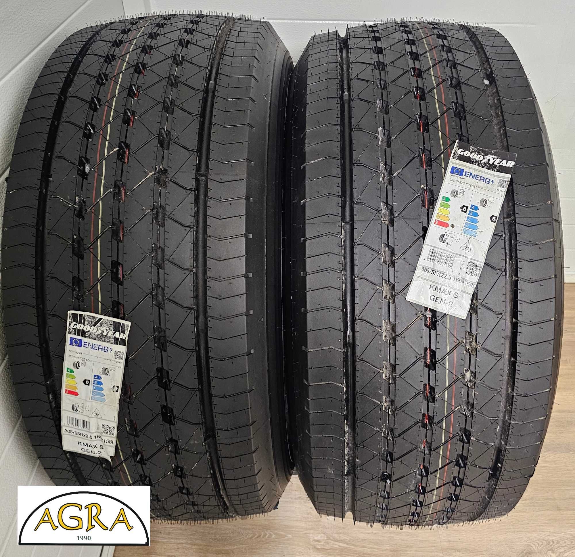 385/55R22.5 (2010netto) GOODYEAR  KMAX S opona opony przód prowadząca