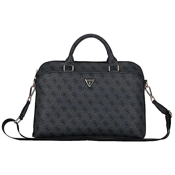 Torba Guess 4G Zipper Pocket Triangle Logo na laptopa 15" - czarna