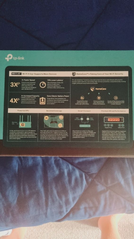 Router TP-LINK Archer AX50 WiFi 6