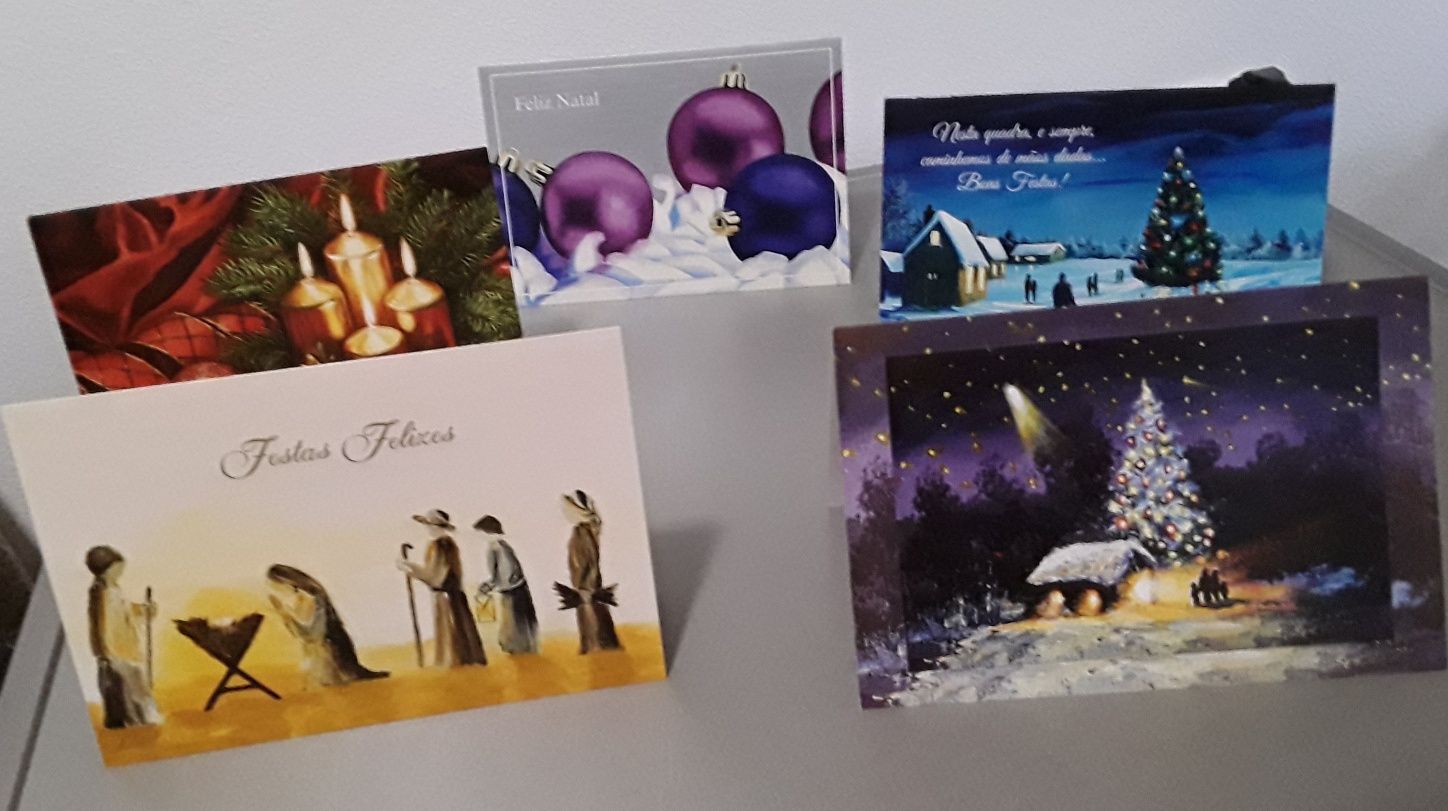 Conjunto de 10 postais de Natal (APBP) novos!