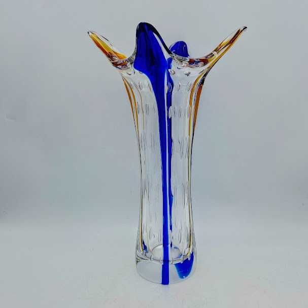 Wazon czeskie szkło Karel Zemek Egermann nowoczesny design