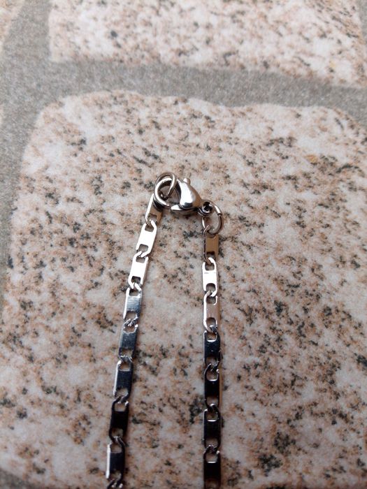 Colar Nossa Senhora de Fátima Novo Aço Inoxidável prateado