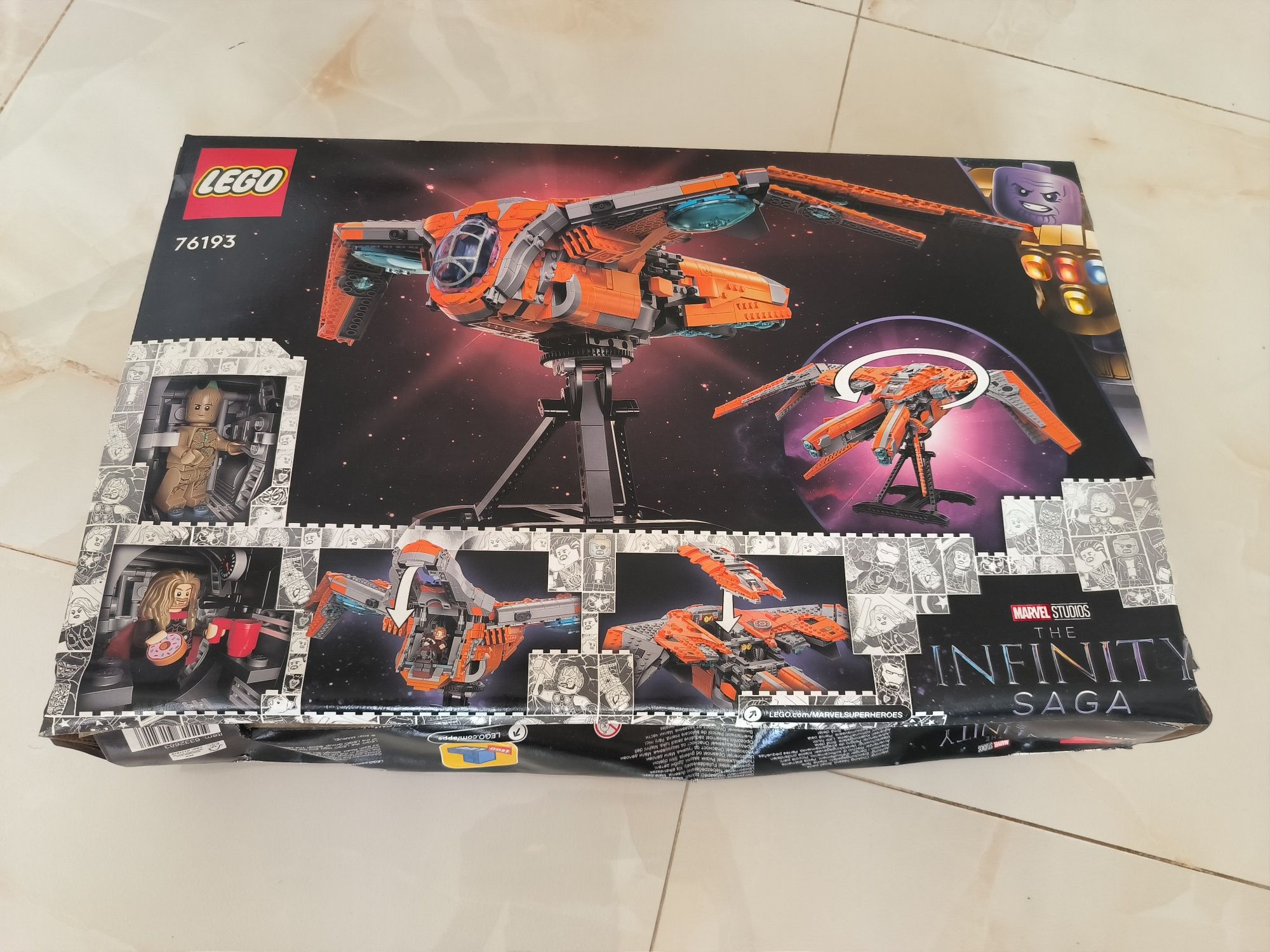 Новий Lego 76193 Marvel Avengers The Guardians' Ship