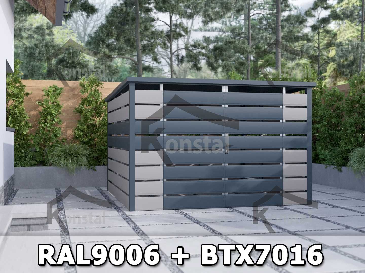 Wiata śmietnikowa panelowa 3x3 m Altana śmietnikowa - PRODUCENT