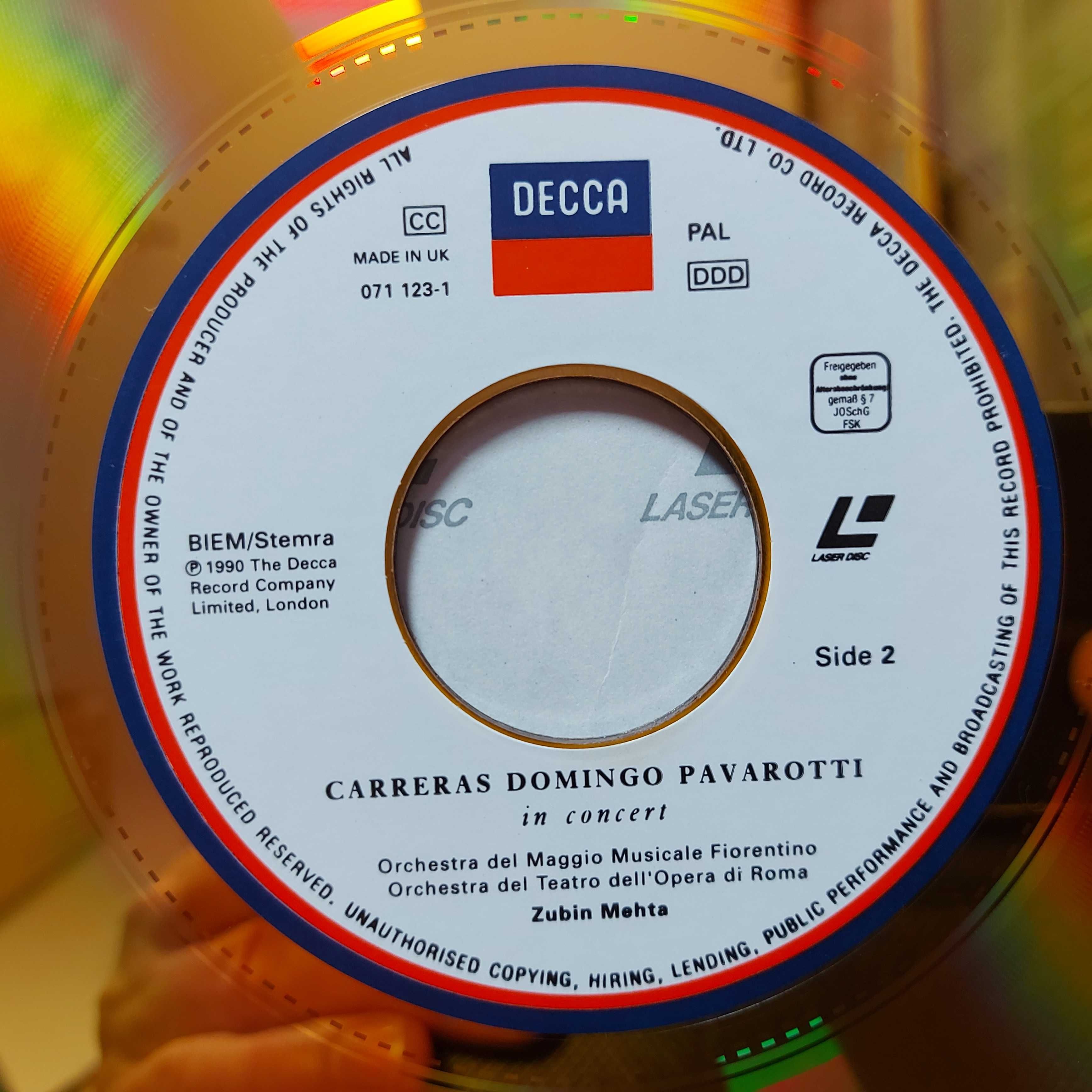 Laserdisc, Carreras*, Domingo*, Pavarotti*, Mehta* ‎– Carreras Doming