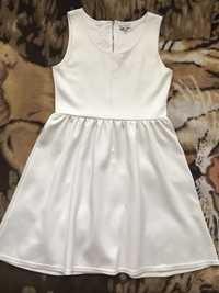 Белое молочное платье, сарафан NAF NAF 44 размера