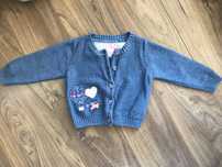 Sweter rozpinany dla dziewczynki Cool Club r. 80 z balonem