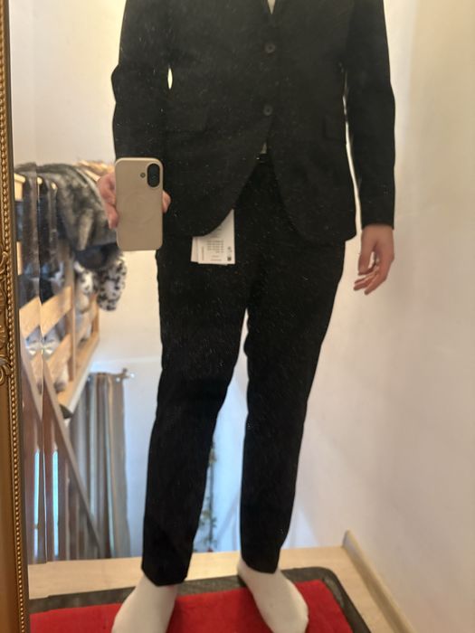 Garnitur czarny męski