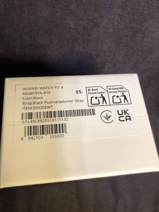 Smartwatch zegarek HUAWEI Watch Fit 4 NFC Czarny