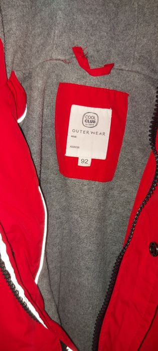 Sprzedam kurtkę zimową dla dziecka rozmiar 92 z kapturem COOL CLUB