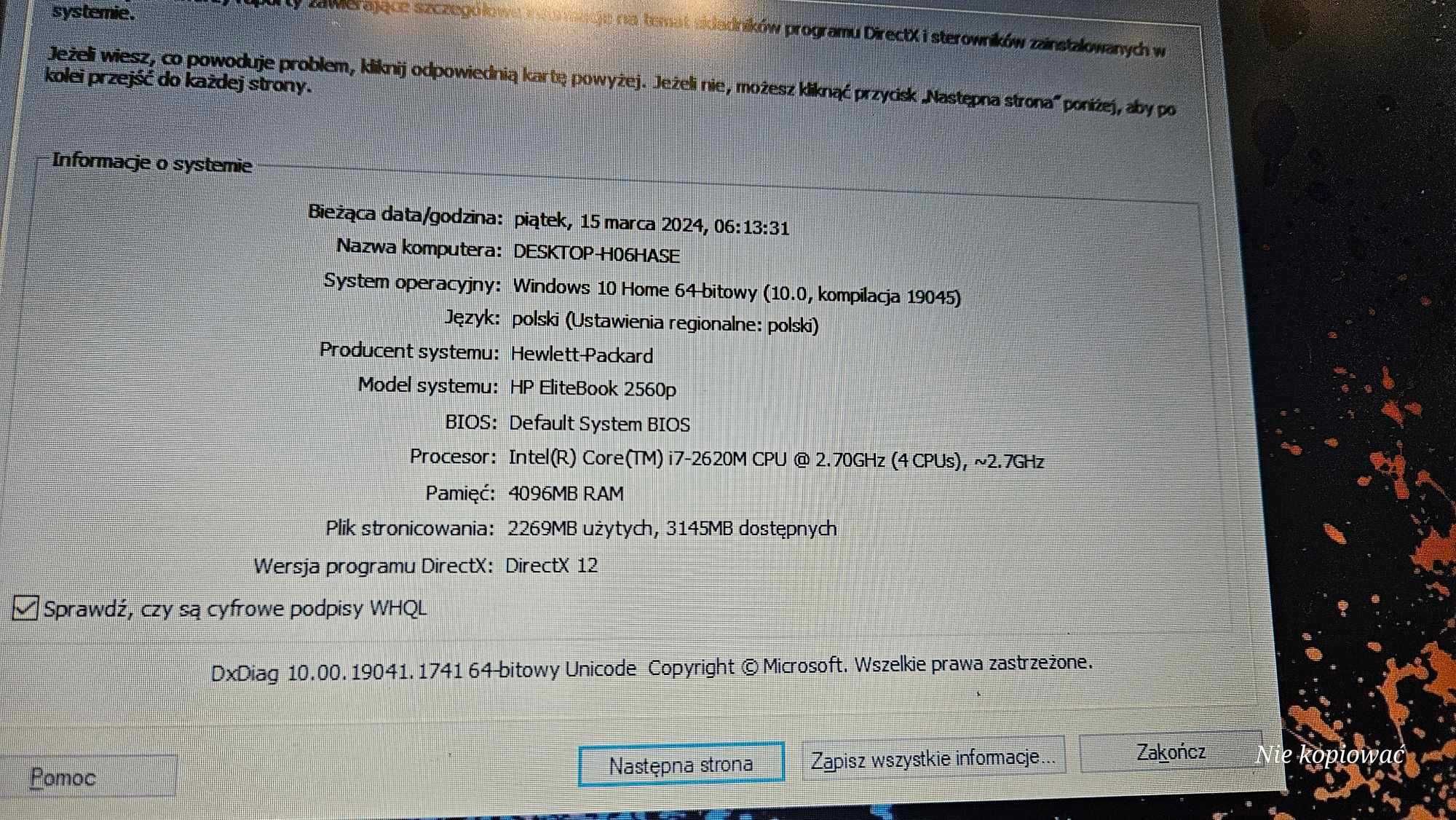 Laptop Hp 2560p elitebook. i7