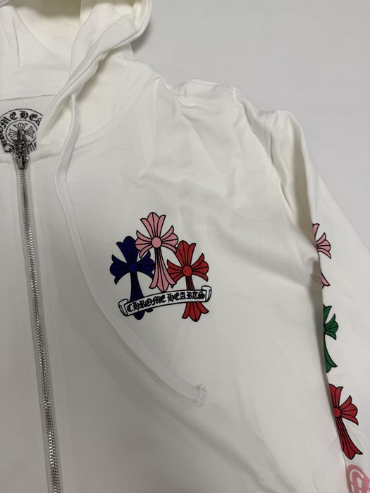 зип худи Chrome Hearts Zip up multicolor white M L Vetements Balenciag