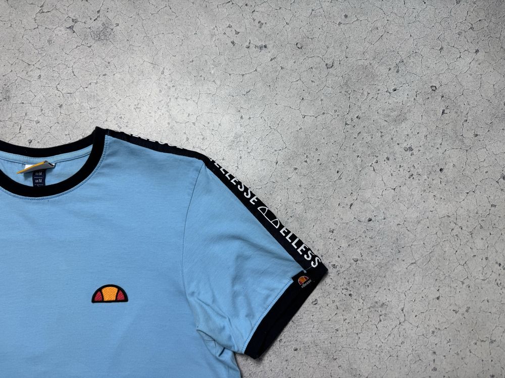 Мужская Футболка Ellesse С Лампасами Оригинал Идеал Кэжуал M Размер