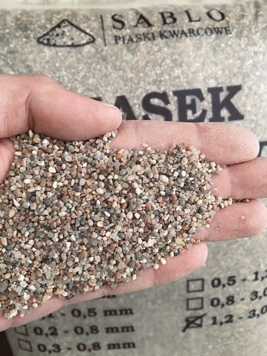 Piasek kwarcowy do żywic / piaskowania 20 kg