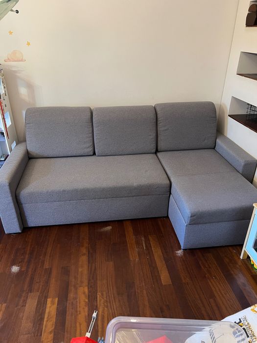 pilnie! szara sofa rozkładana