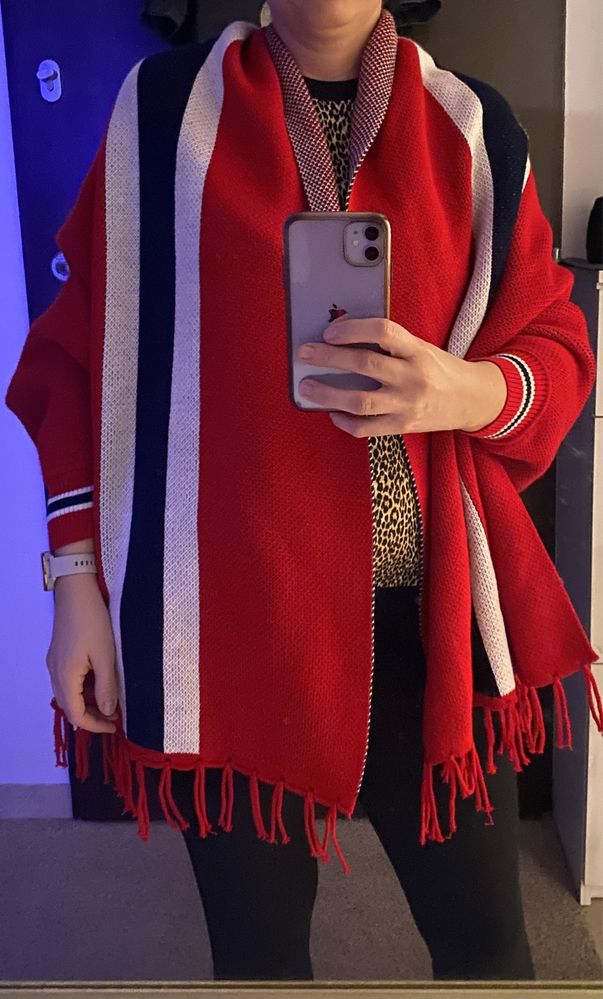Ponczo sweter By O La la, UNi