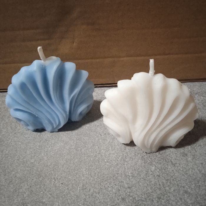 Świeczki-wesoły pudelek+serce z muszelką