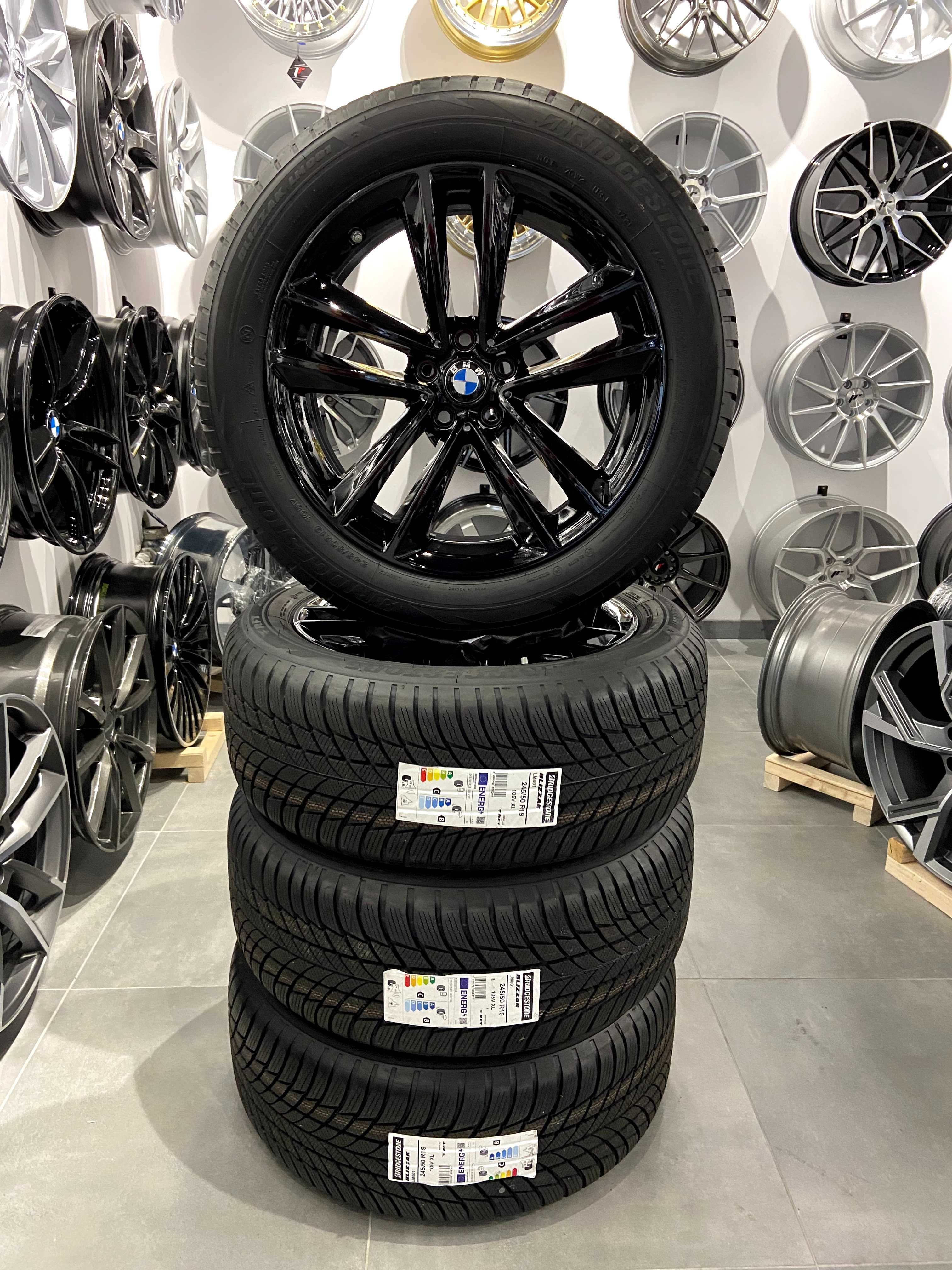 Oryginalne koła zimowe BMW 19 5x112 G01 X3 G02 X4 Bridgestone