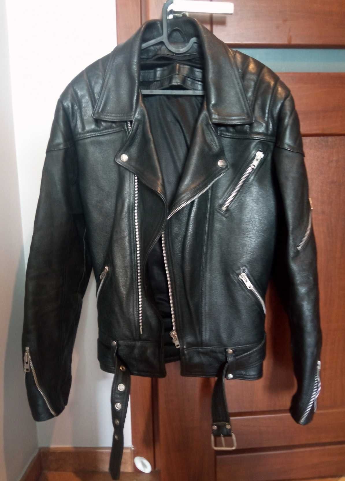 Kurtka motocyklowa skórzana męska