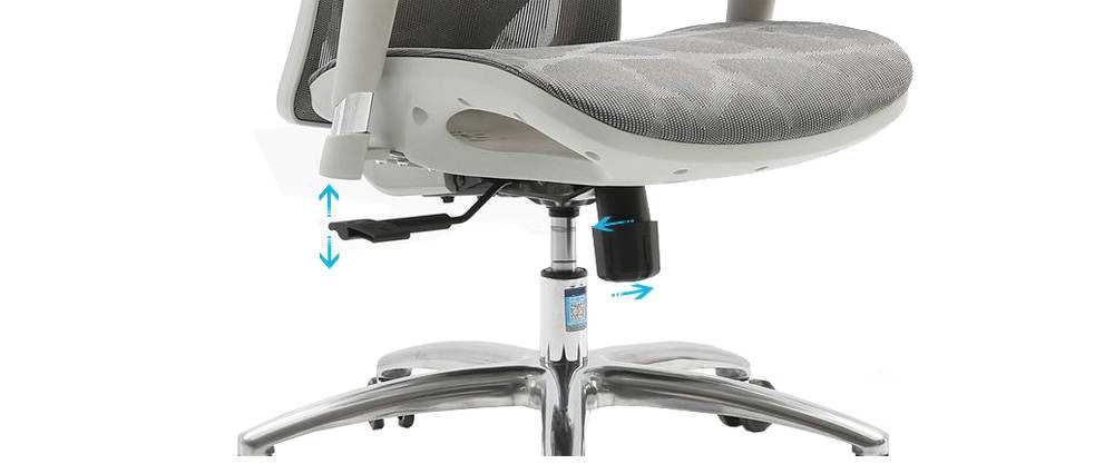 Fotel ergonomiczny ANGEL biurowy obrotowy kalistO szary NOWY