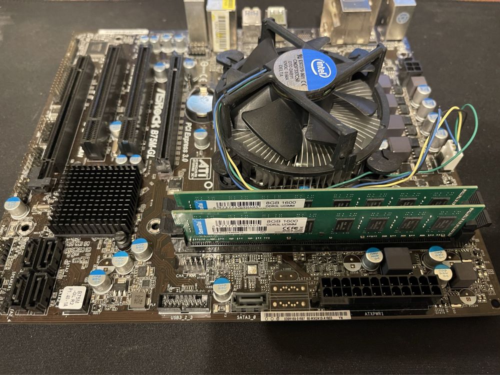 Płyta główna ASRock B75M-GL R2.0+ Intel Core i7 3770k 3.5GHz+ Ram 16Gb