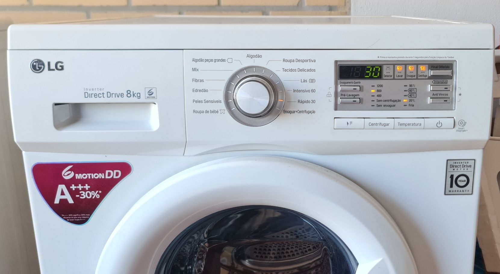 Máquina lavar roupa LG 8kgs c/garantia