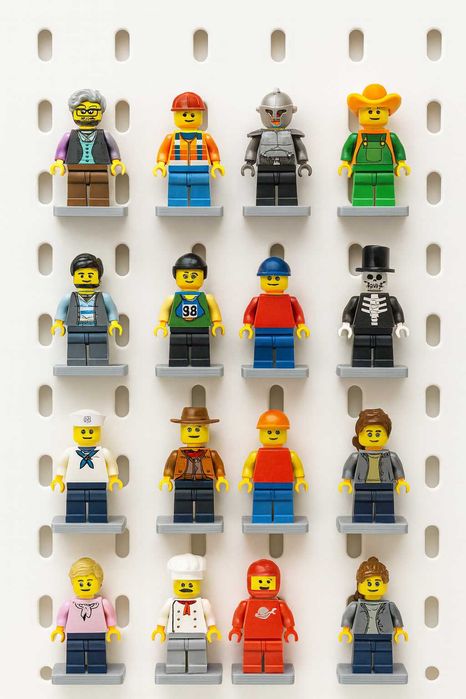 Stojak na Figurki LEGO do Tablicy IKEA SKÅDIS