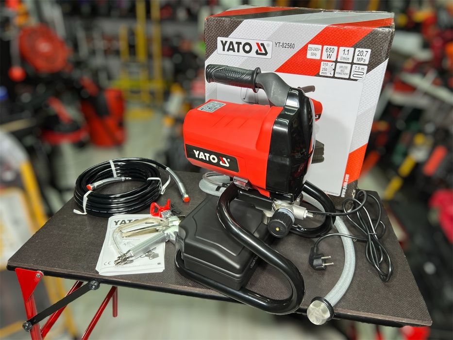 Безвоздушная покрасочная станция Yato 650 Вт Форсунка 517